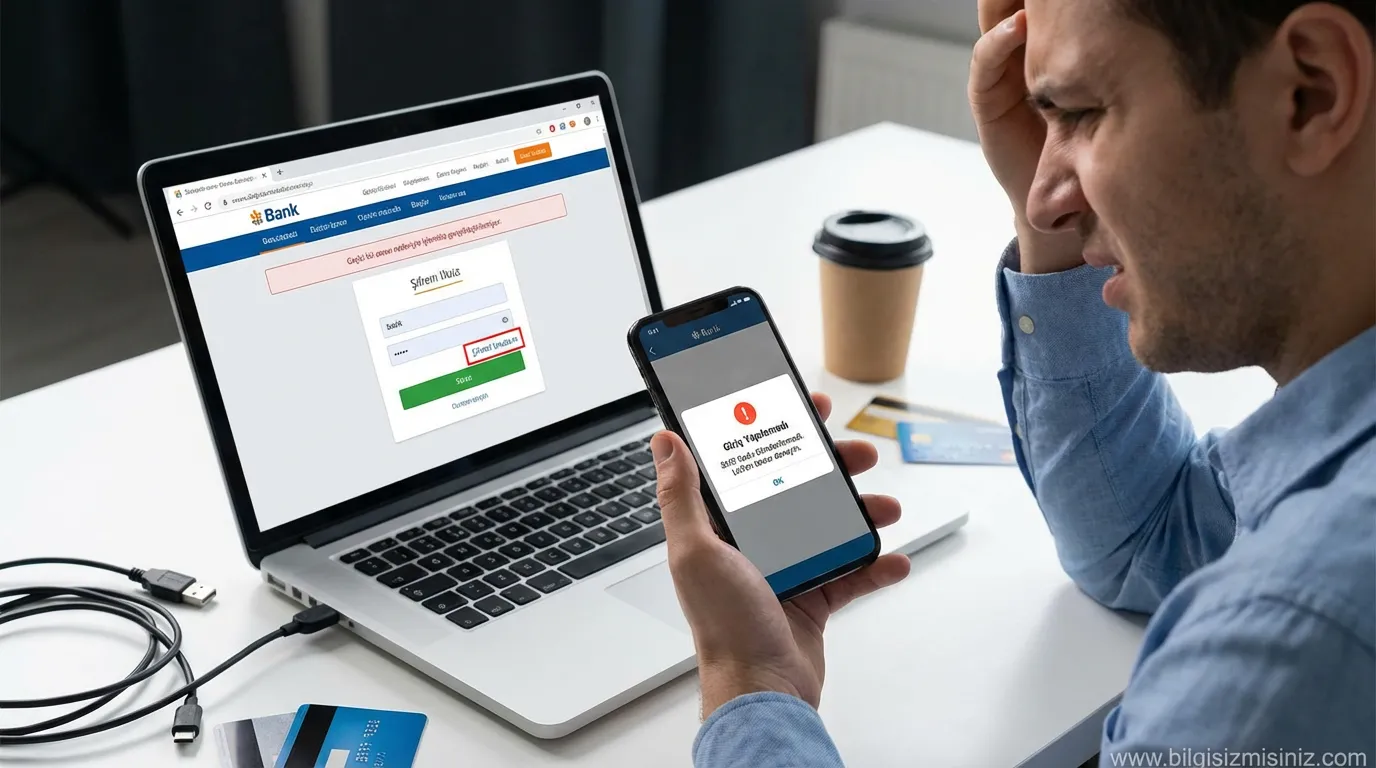 İnternet Bankacılığı Şifremi Unuttum, Mobil Uygulamadan SMS Doğrulama Kodu Gelmiyor ve Hesabıma Giriş Yapamıyorum