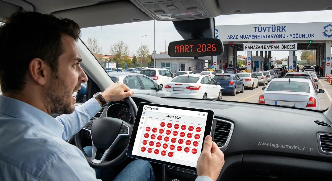 Ramazan Bayramı tatili &ouml;ncesi yaşanan bu yoğunluk, T&Uuml;VT&Uuml;RK randevu