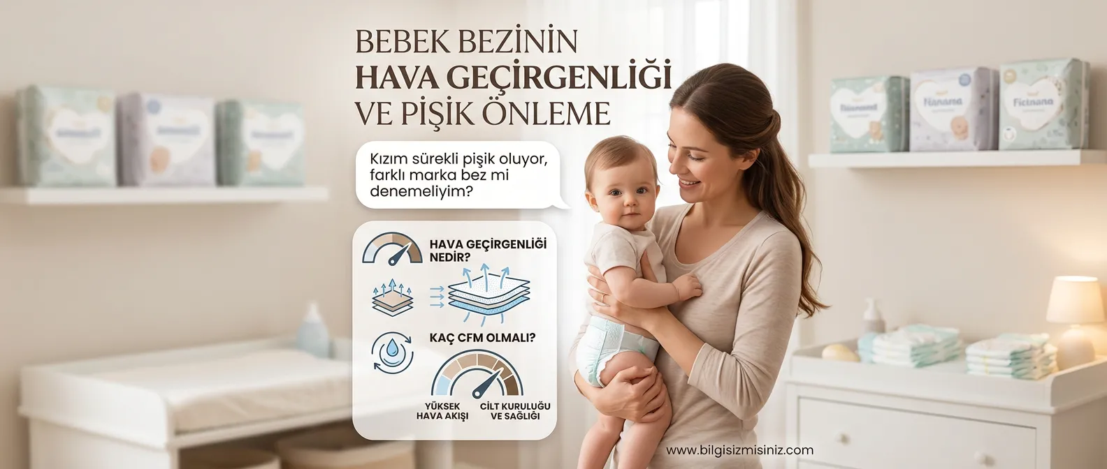 Bebek bezinin hava ge&ccedil;irgenliği ve pişik &ouml;nleme nasıl yapılır bez nasıl tercih edilir edilmeli adım adım rehber