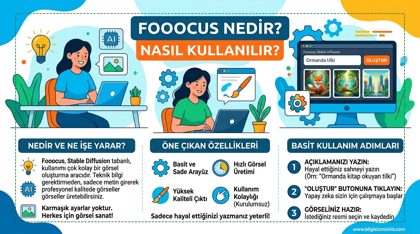 fooocus nedir ve nasıl kullanılır, &ouml;ne &ccedil;ıkan &ouml;zellikleri kullanım adımları adım adım rehber anlatım