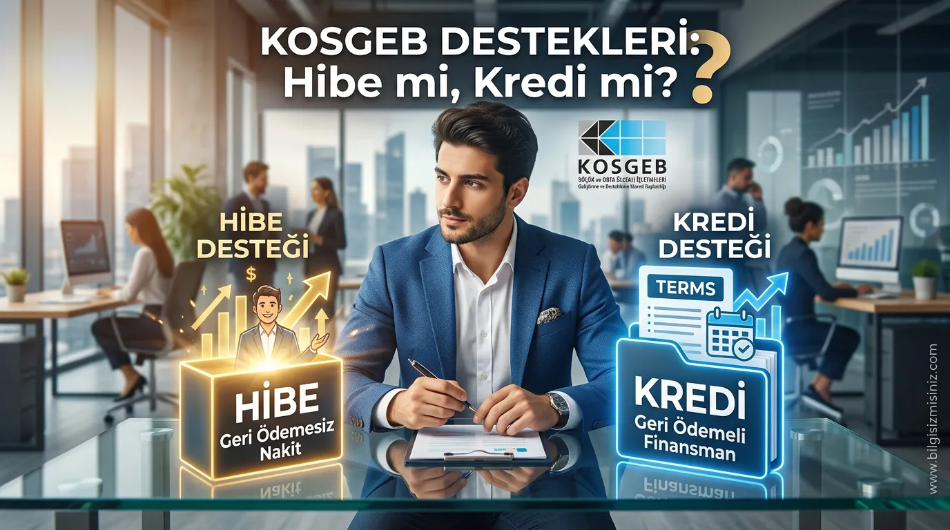 Kosgeb desteklerinde kredi desteğimi yoksa hibe desteği mi tercih edilmeli? Hibe ve Kredi destekleri arasında ki farklar detaylı rehber