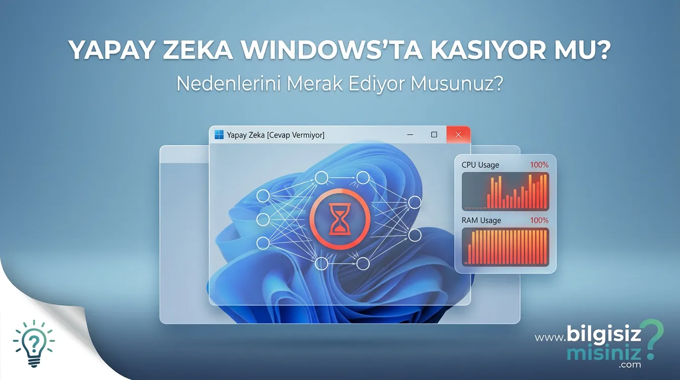 Windows'ta Yapay Zeka Programları Çok Kasılıyor, Neden Olabilir? Yap Zeka Programı Kasma Çözümü Adım Adım Çözüm Rehberi